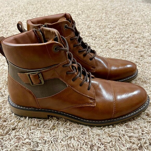 Madden By Steve Madden Men’s Lace-Up Combat Boots Brown, Size 13 (New) main image 5